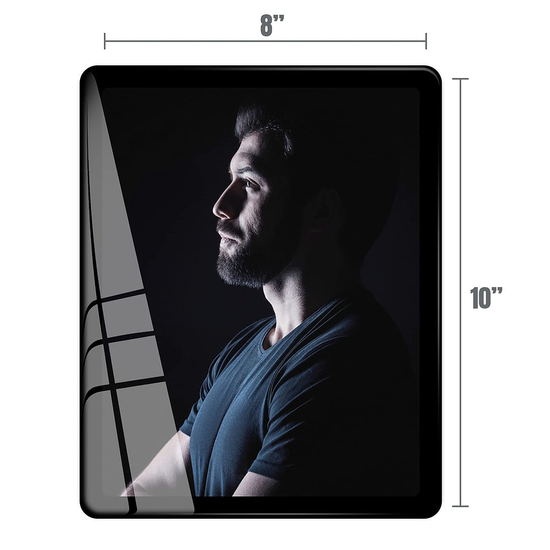 8x10 Picture Frame, Real Glass Frame, Cool 8×10 picture frame,can be Vertical and Horizontal, Matted for wall and tabletop Decor (8x10, Black)
