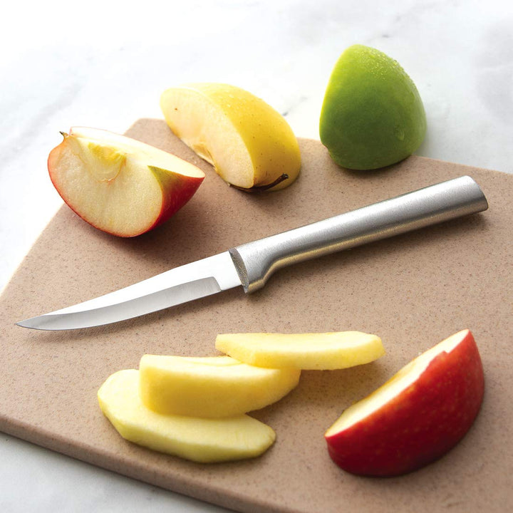 Rada Cutlery Meal Prep 4-Piece Paring Knife Gift Set – Stainless Steel Blades and Aluminum Handles