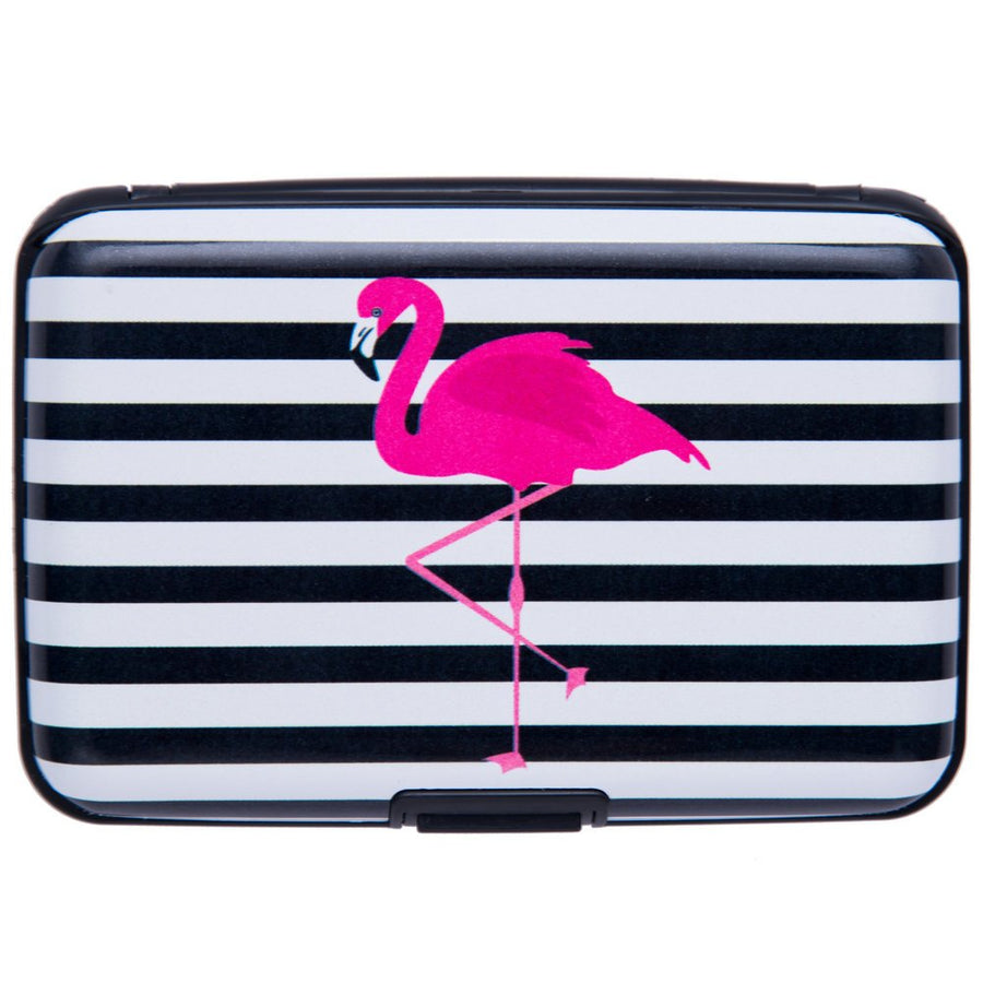 ELFISH Mini RFID Aluminum Wallet Credit Cards Holder Bu