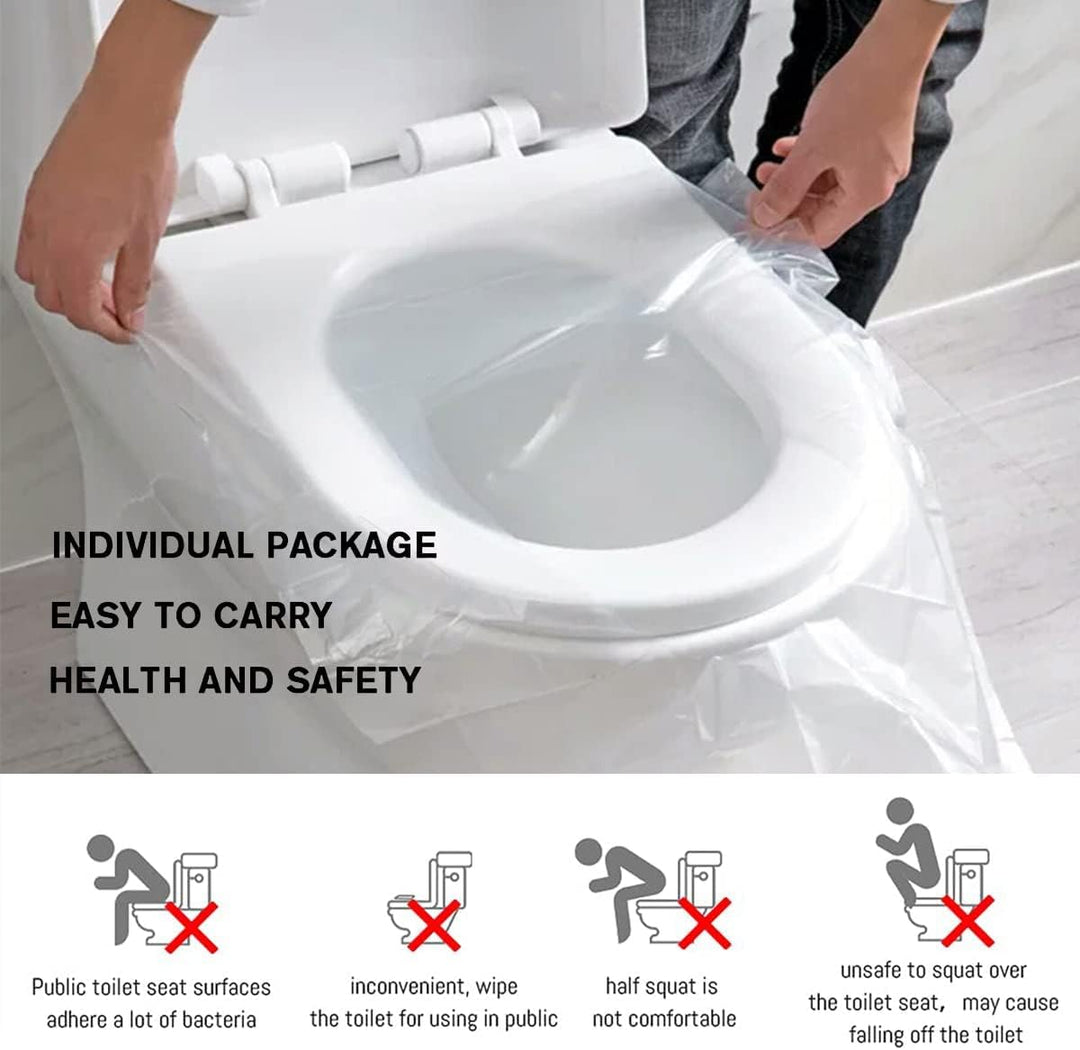 50 PCS Travel Disposable Toilet Seat Cover Waterproof Portable WC Pad Toilet Mat For Baby Pregnant Mom,Independent Packing