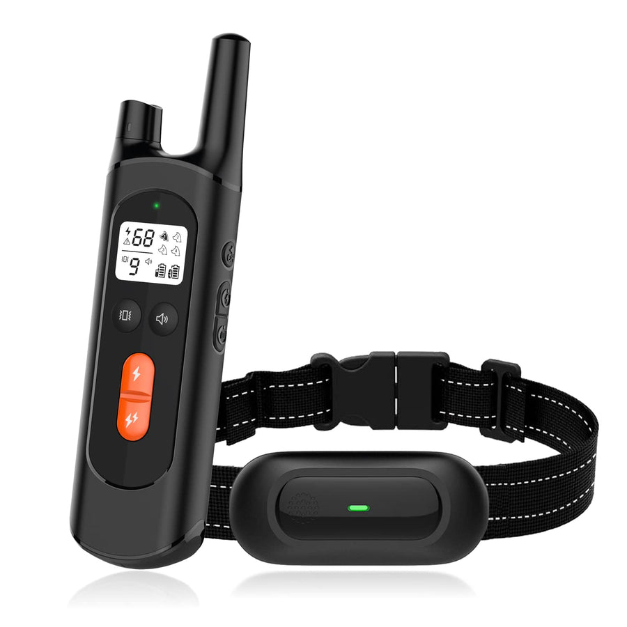 Dog Training Collar, Dog Shock Collar for Large Medium Small Dogs with Remote Range 2600Ft , Waterproof Rechargeable with Vibration, Beep, Shock Modes, 0 to 99 Adjustable Shock Levels