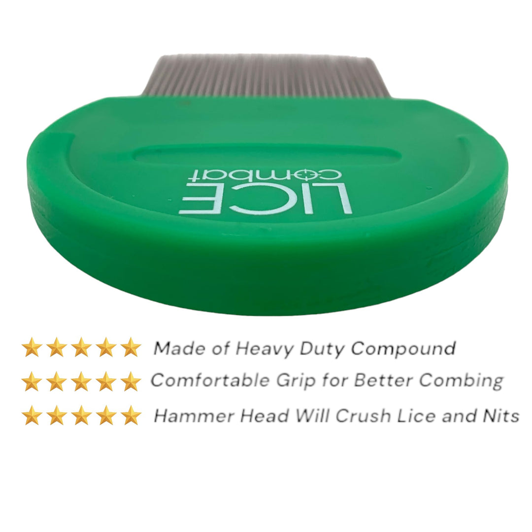 Lice Comb | Head Lice Professional Metal 2 Pack Kit for