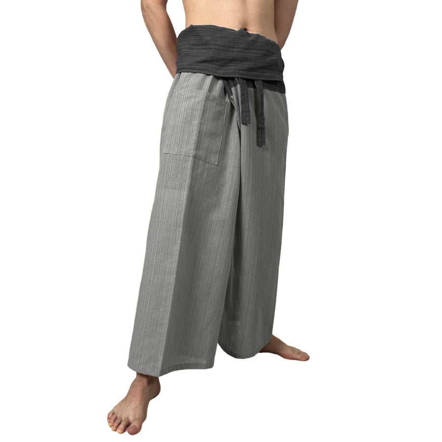LovelyThaiMart - 2 Tone Thai Fisherman Pants for Men &a