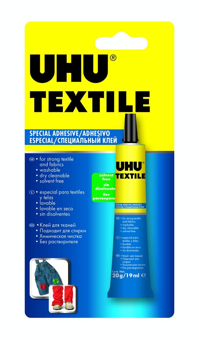 UHU Textile Solvent Free Fabric Glue 19ml