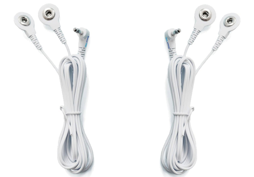 Tens Replacement Lead Wires, 2 Snap Connectors (2 Pack)