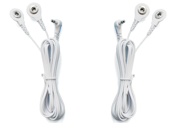Tens Replacement Lead Wires, 2 Snap Connectors (2 Pack)