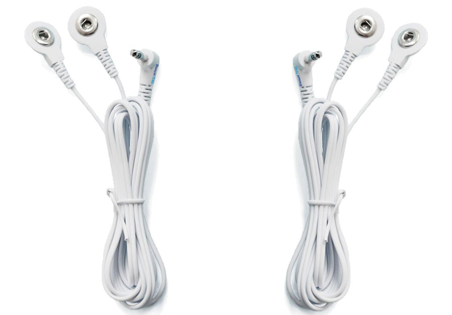 Tens Replacement Lead Wires, 2 Snap Connectors (2 Pack)