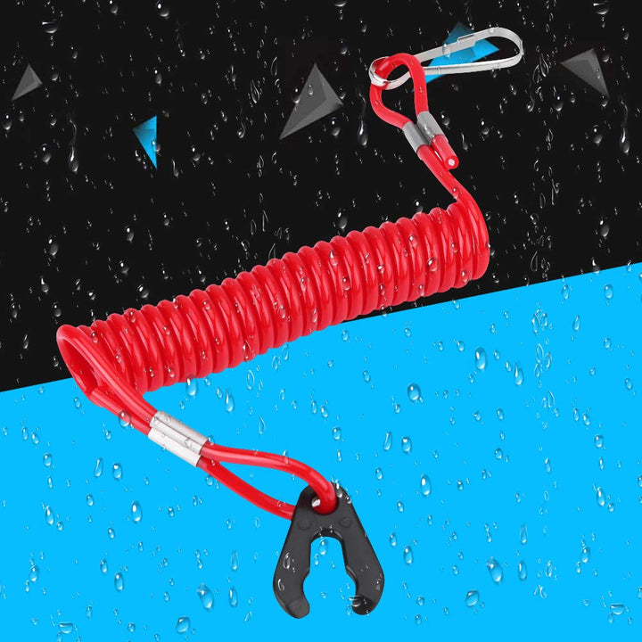 Boat Engine Motor Kill Stop Switch, Outboard Engine Ignition Emergency Kill Stop Switch Key Lanyard Rope Clip (for Yamaha All Series) (Boat Engine Motor Kill Stop Switch)