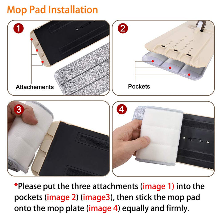 oshang Replacement Mop Pads, Microfiber Cleaning Pads f