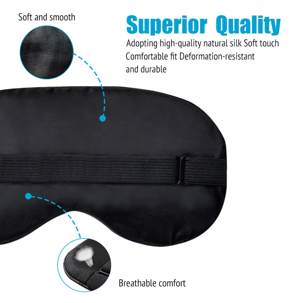 Sleep Mask Night Cover Eye Sleeping Silk Satin Masks fo