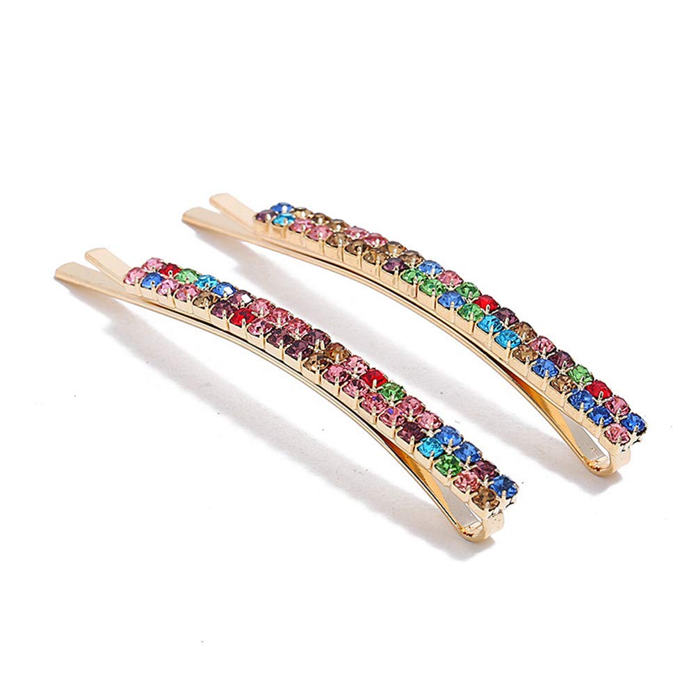 Aguder Mixed Color: Women&#39;S Hair Clip 10Pcs Rhinestone Bobby Pins