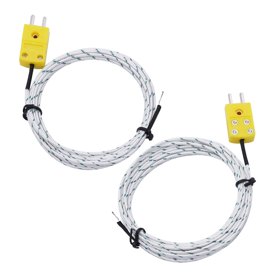 TWTADE 5pcs 3M K Type Mini-Connector Thermocouple Tempe