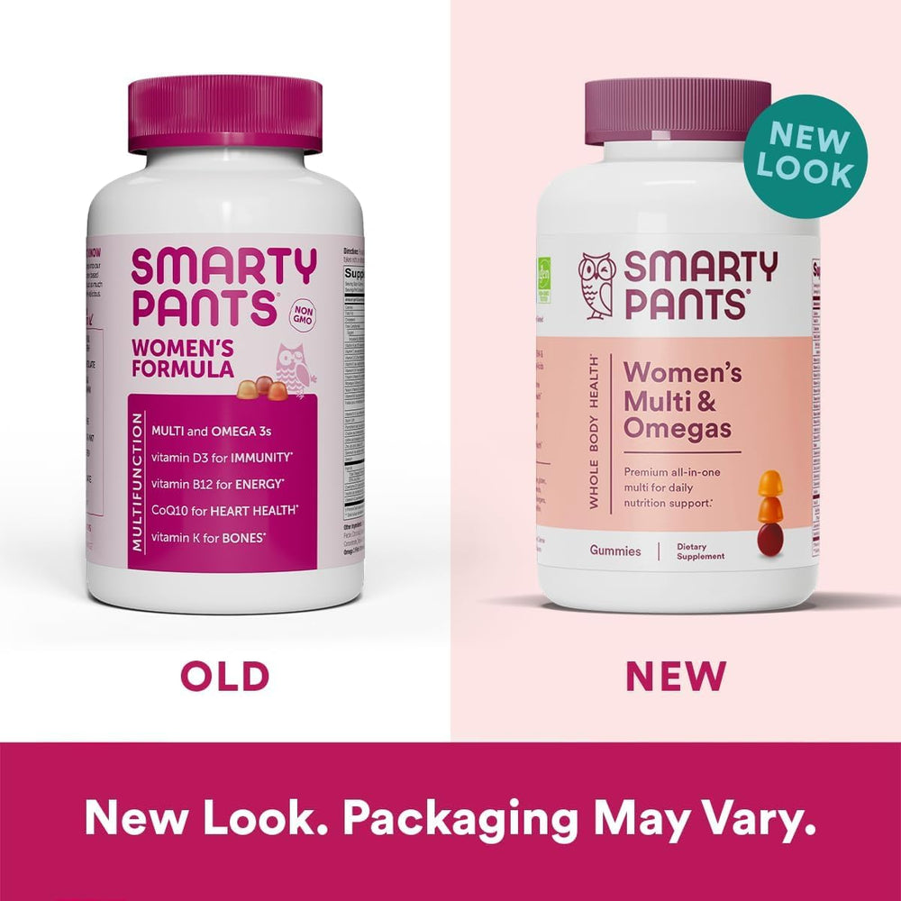 Women's Complete Gummy Vitamins: Multivitamin, CoQ10 & Omega 3 Fish Oil (DHA/EPA Fatty Acids), 180 Count - (2-Pack) Total 360 Count