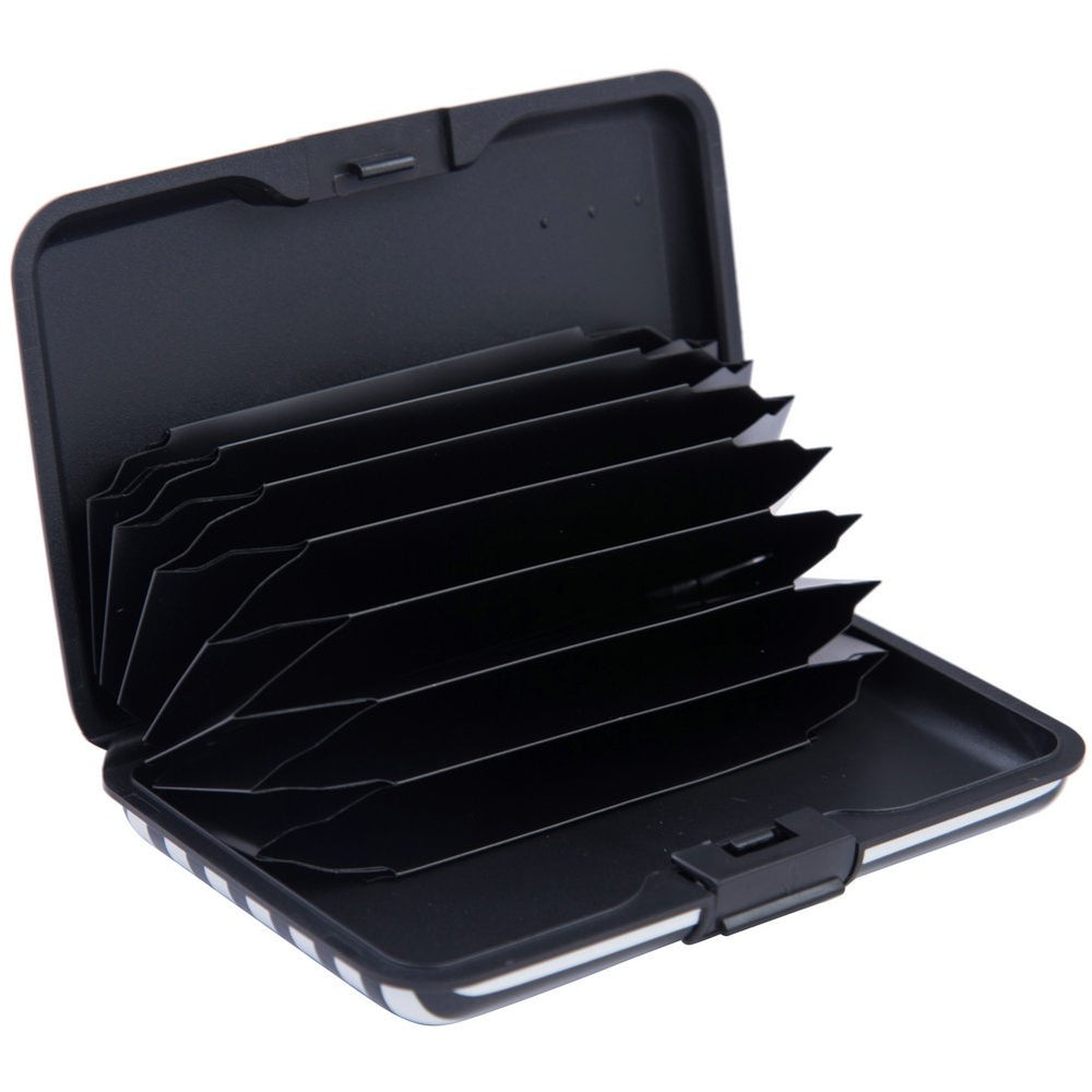 ELFISH Mini RFID Aluminum Wallet Credit Cards Holder Bu