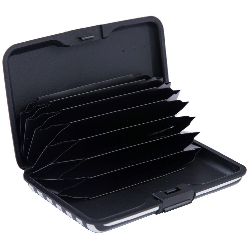 ELFISH Mini RFID Aluminum Wallet Credit Cards Holder Bu