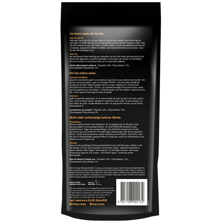 b.tan Tanning Mitt | I Don&#39;t Want Tan On My Hands Thumb Self Tanning Mitt Applicator - Evenly Apply Self Tanner Glove for a Natural, Streak-Free Bronzed Glow, For Fake Tan, Sunless Tan &amp; Spray Tan