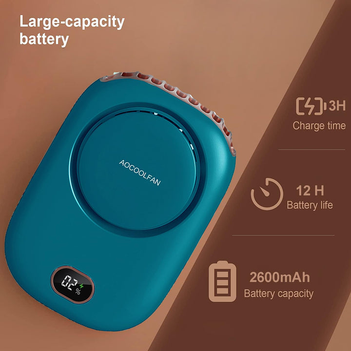 AOCOOLFAN Portable Neck Fan, Handheld Mini Fan Small Pe