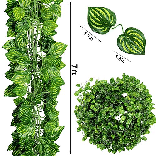 ZWYOQI 84 feet Artificial Vines Greenery Garland Fake H
