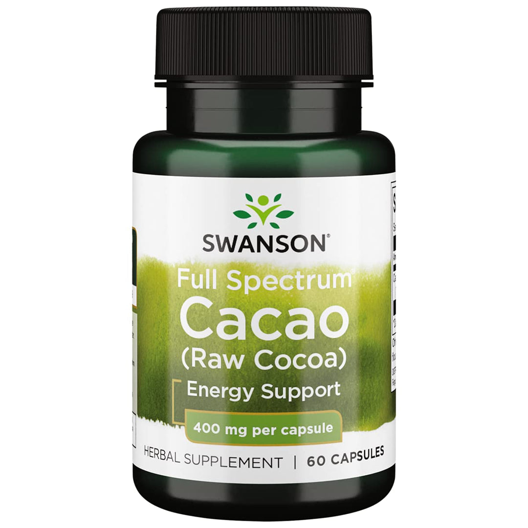 Swanson Full Spectrum Cacao 400 Mg 60 Capsules