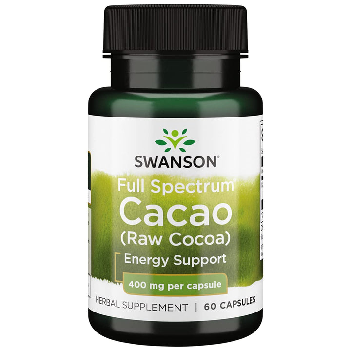 Swanson Full Spectrum Cacao 400 Mg 60 Capsules