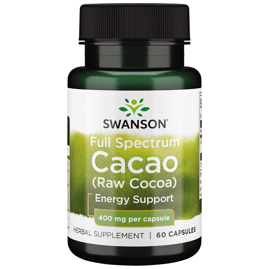 Swanson Full Spectrum Cacao 400 Mg 60 Capsules