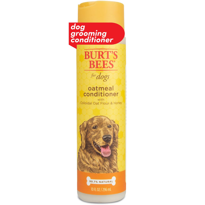Burt&#39;s Bees for Pets Oatmeal Dog Conditioner with Colloidal Oat Flour and Honey, 95% Natural Origin Formulas, Gentle Dog Conditioner, Best Dog Conditioner for Itchy Dogs, 10 oz