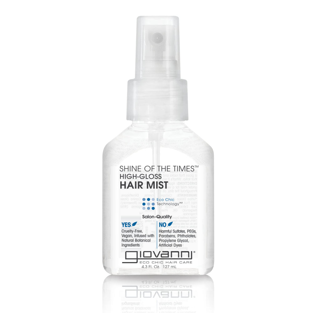 Shine of the Times Finishing High-Gloss Hair Mist - Anti Frizz Hair Products, Color Safe, Salon Quality, Cruelty-Free, No Parabens, Infused with Natural Botanical Ingredients - 4.3 oz