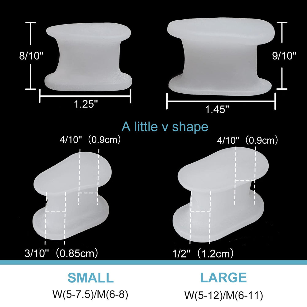 Povihome 10 Pack Toe Spacers Separators(1/2' Thick)