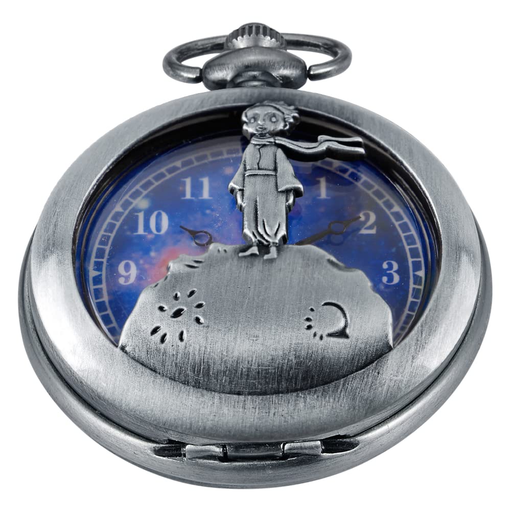 Hollow Gear Quartz Pocket Watch, Vintage Bronze Necklace Pendant Clock Chain(CF109)