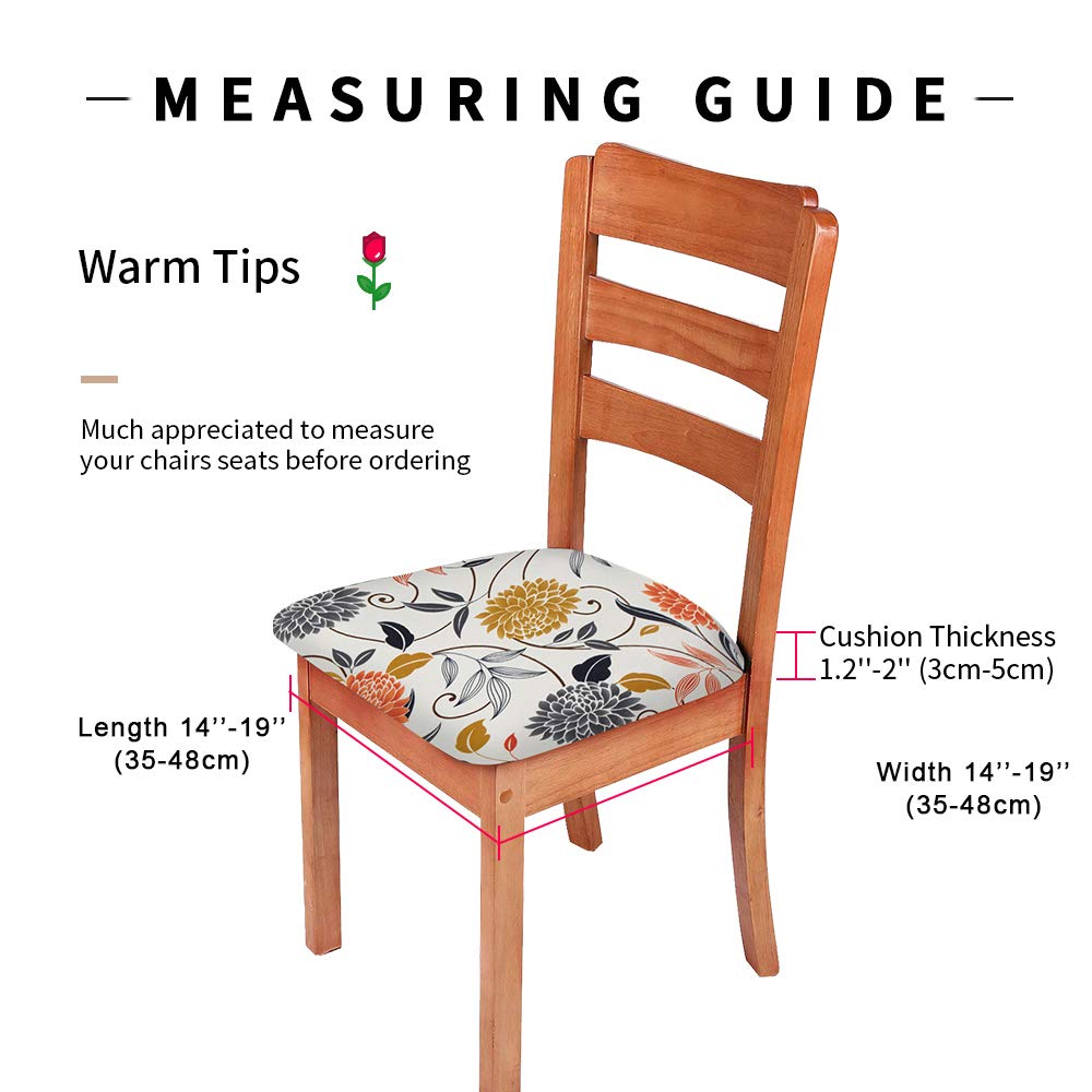 Gute Chair Seat Covers,Stretch Printed Chair Covers wit