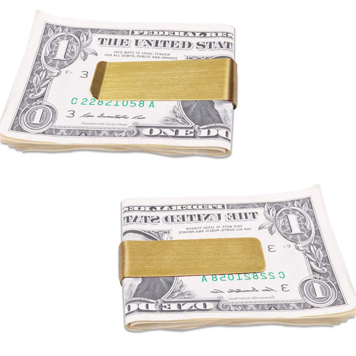 4 Packs Copper Money Clip, Slim Wallet, Credit Card Holder, Minimalist Wallet - Copper
