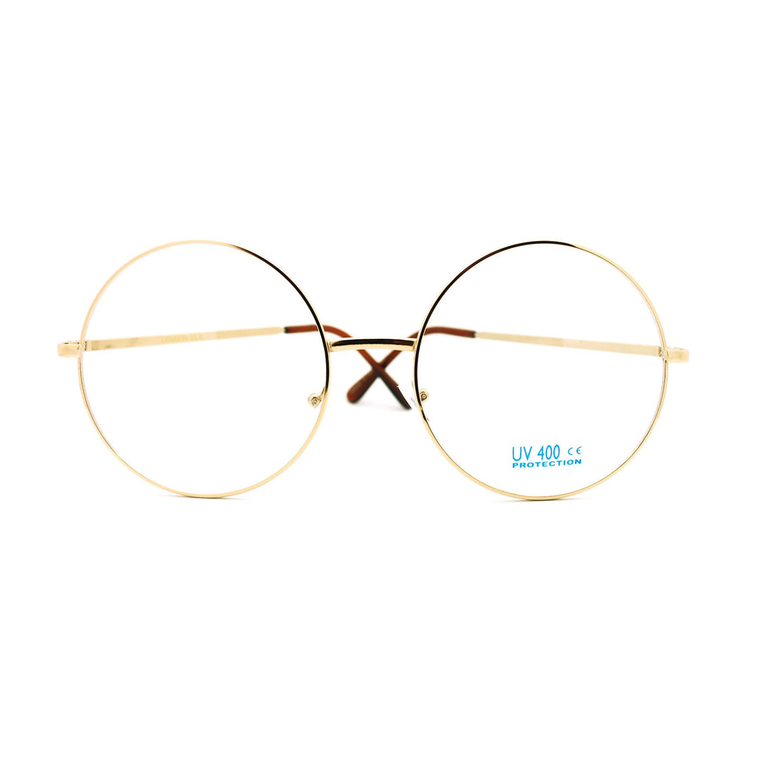 JuicyOrange Super Oversized Round Circle Frame Clear Le