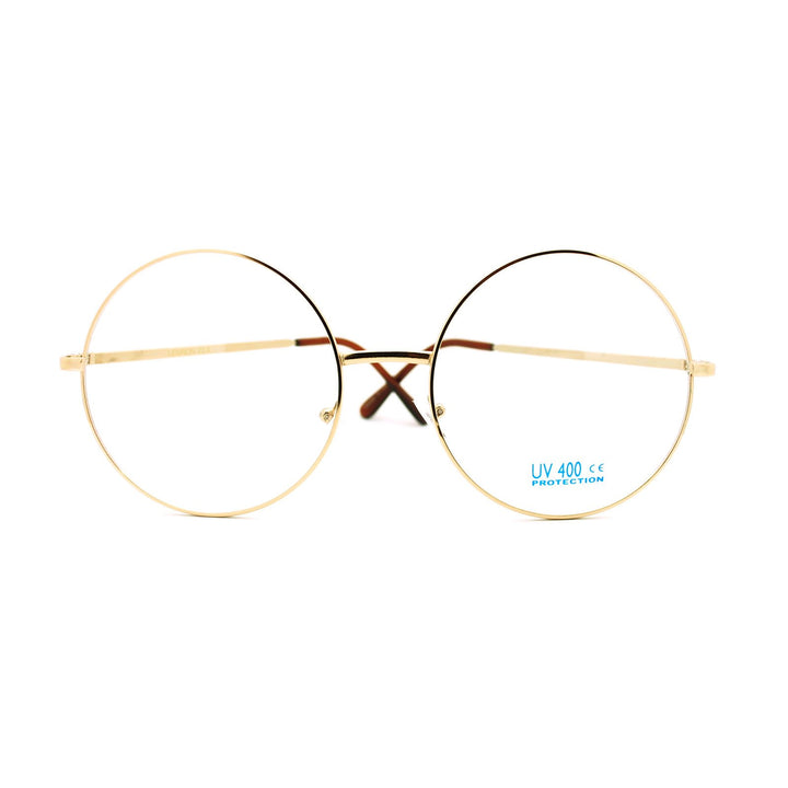 JuicyOrange Super Oversized Round Circle Frame Clear Le