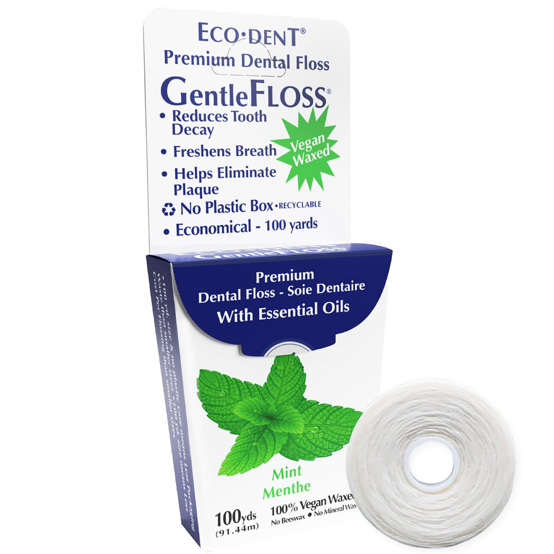 Eco-Dent: Premium Gentle Dental Floss, Mint, 100 Yards