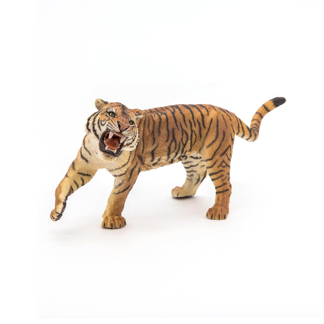 -Hand-Painted - Figurine -Wild Animal Kingdom - Roaring Tiger -50182 -Collectible - for Children - Suitable for Boys and Girls- from 3 Years Old