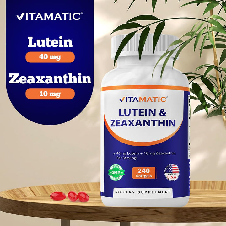 Vitamatic Lutein 40mg with Zeaxanthin 10mg, Eye Health 
