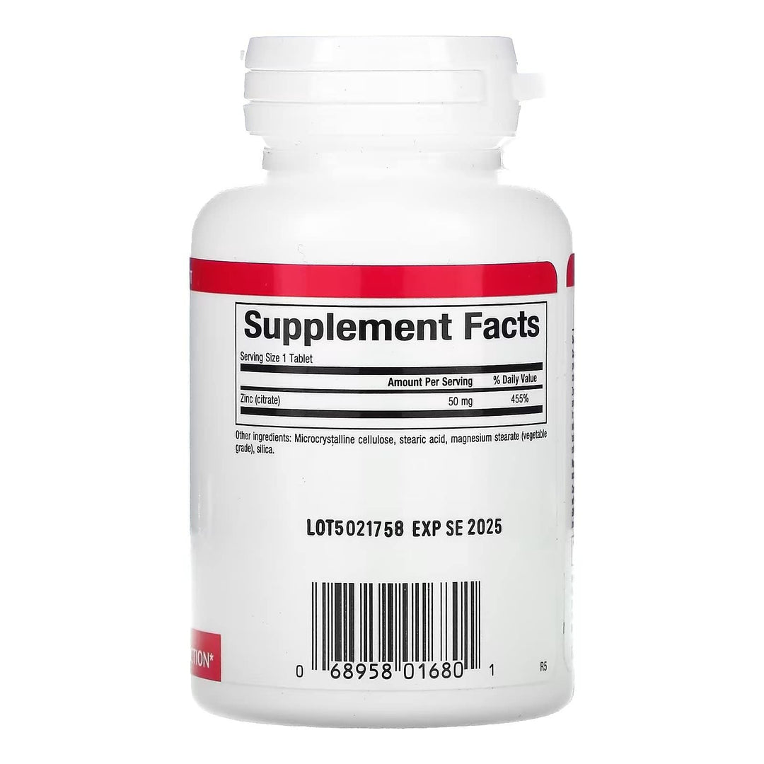 Natural Factors Zinc Citrate 50mg Tablets, 90-Count (Pack of 2)
