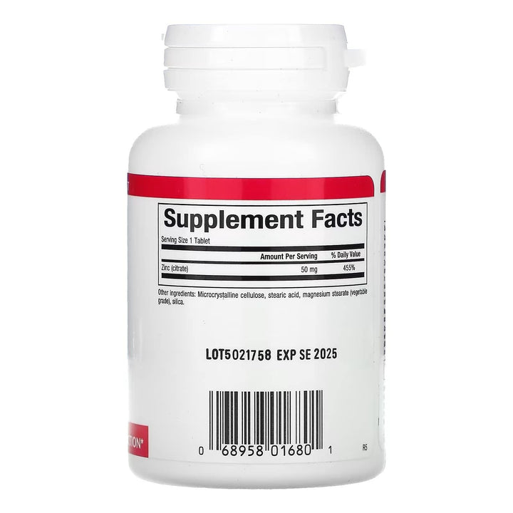 Natural Factors Zinc Citrate 50mg Tablets, 90-Count (Pack of 2)