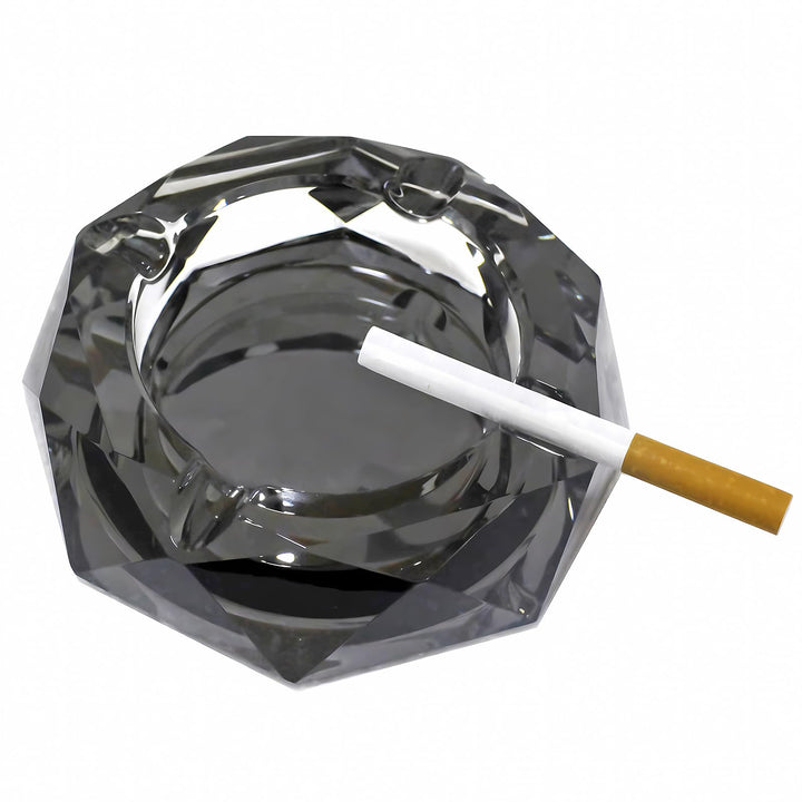 Vintage Ash Tray Small Glass Ashtray,Cool Ashtrays for Cigarettes Indoor, Ash Tray Glass Cigarette Holder 4.5