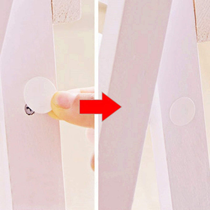 Self-Adhesive Screw Hole Stickers,2-Table 140 in 1 Self-Adhesive Screw Covers Caps Dustproof Sticker 12mm White