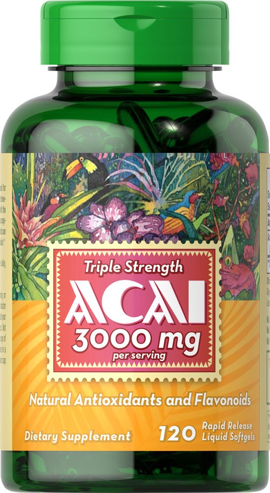 Puritan's Pride Triple Strength Acai 3000 mg-120 So