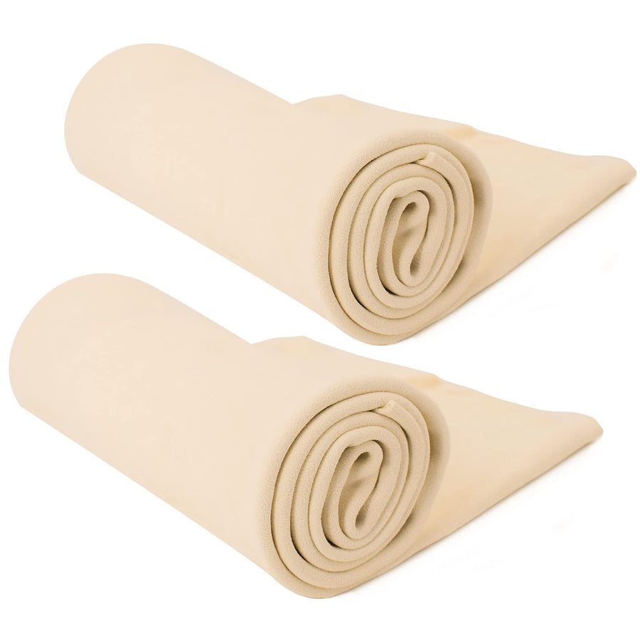 Car Drying Towel Natural Chamois Cleaning Cloth, Super Absorbent, for Auto Car Washing and for Precision Instrument (15.7in x19.5in 2-Pack)