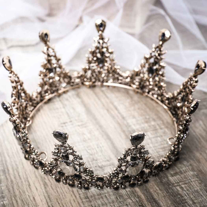 Aukmla Wedding Crowns and Tiaras Baroco Style for Women (Princess Style)