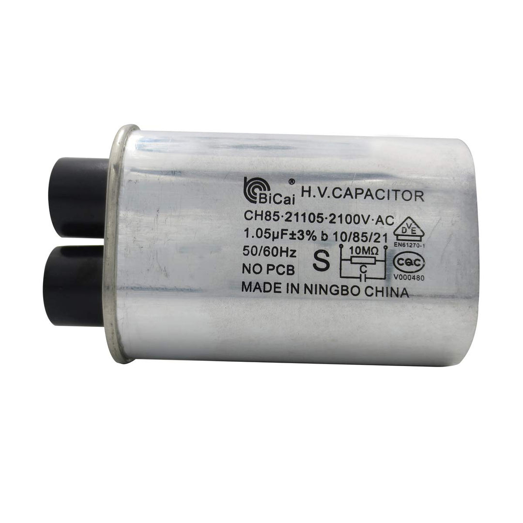 Meter Star CQC&amp;VDE Universal Household Microwave High Voltage Capacitor 1.05uf ch85 21105 2100V AC H.V.Capacitor 10/85/21 50/60Hz NO PCB,VDE EN61270-1