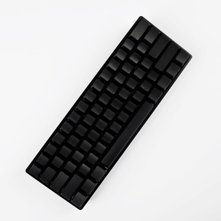 Blank Thick PBT OEM Profile 61 ANSI Keycaps for MX Switches Mechanical Keyboard (Black)(Only Keycap)