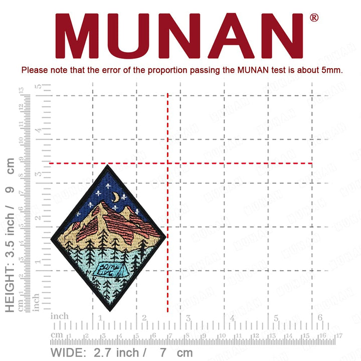 Outdoor Outdoor Hiking Mountain Camping Backpack Patch Embroidered Applique Badge Iron On Sew On Emblem