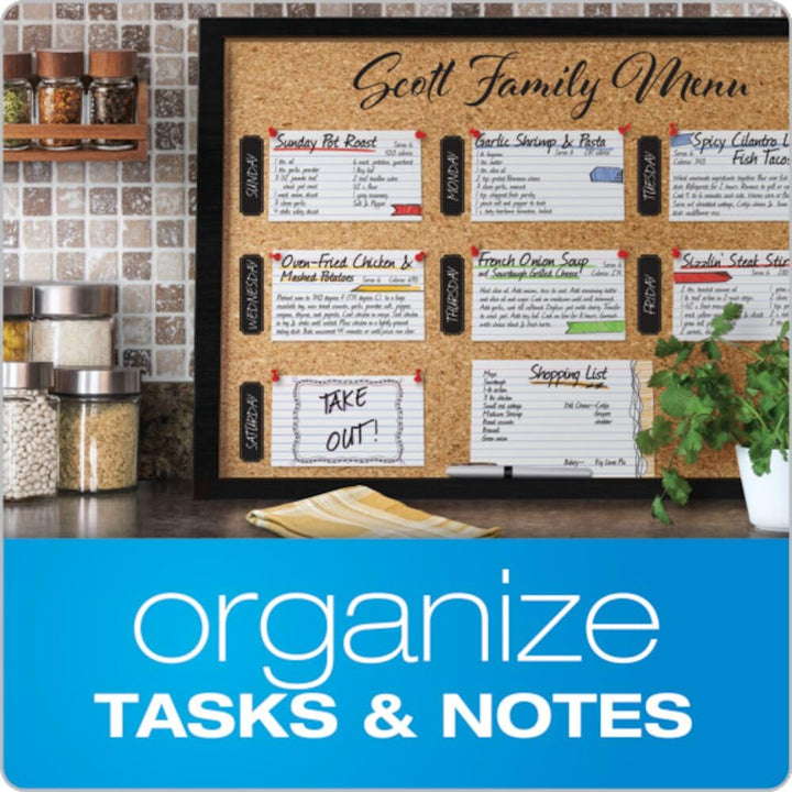 Ruled Index Cards, 5 x 8, White, 100/Pack (51)