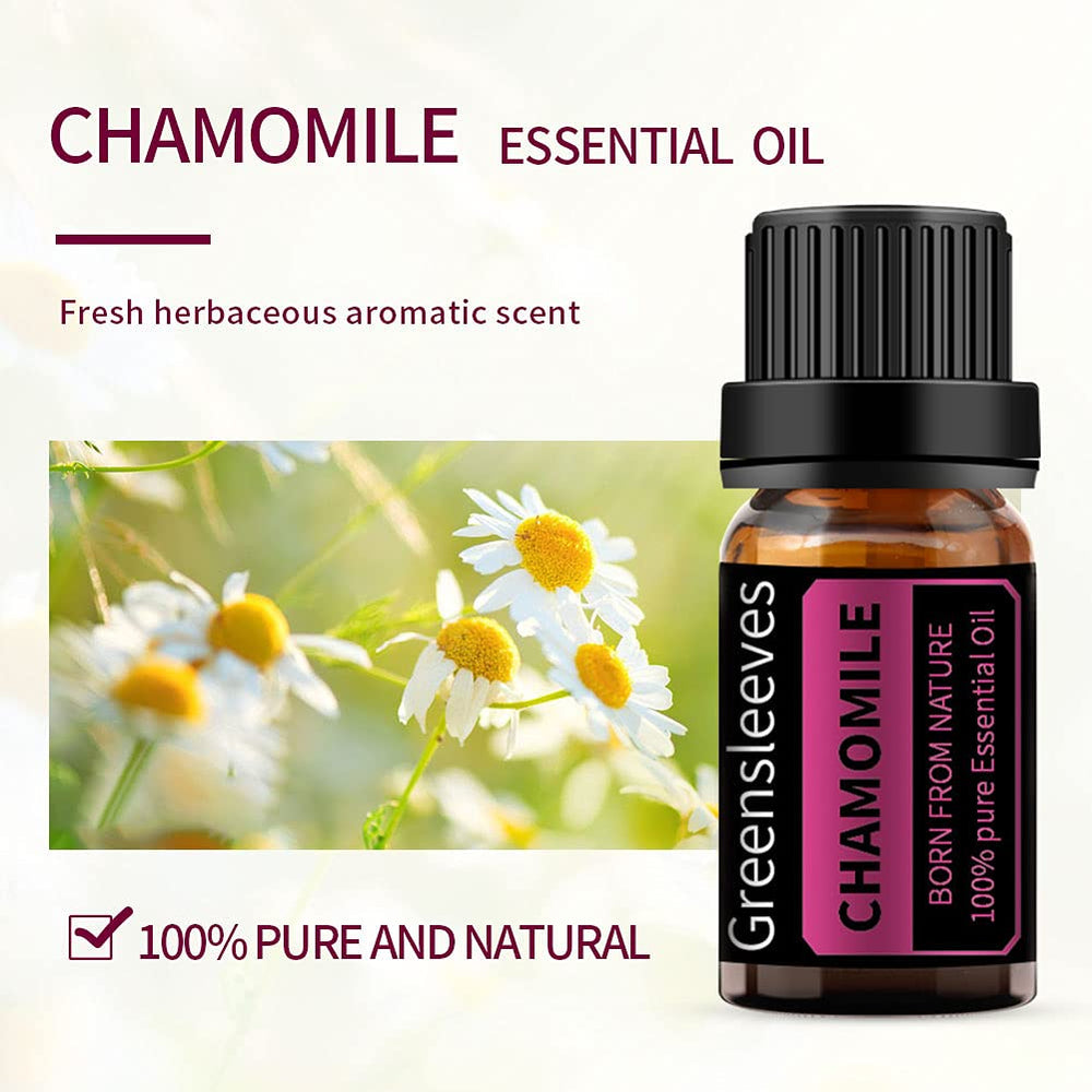 GREENSLEEVES Chamomile Essential Oil 10ml, 100% Pure Fr