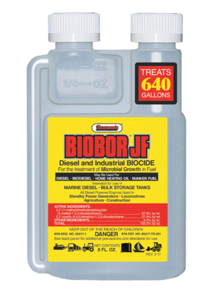 JF Diesel Fuel Additive: Highly Effective Fuel Biocide Supplement, Prevents Corrosion of Fuel Tanks, Increases Lubricity, Dual Phase Chemistry | 8 Ounce, (BB08EZ01US)