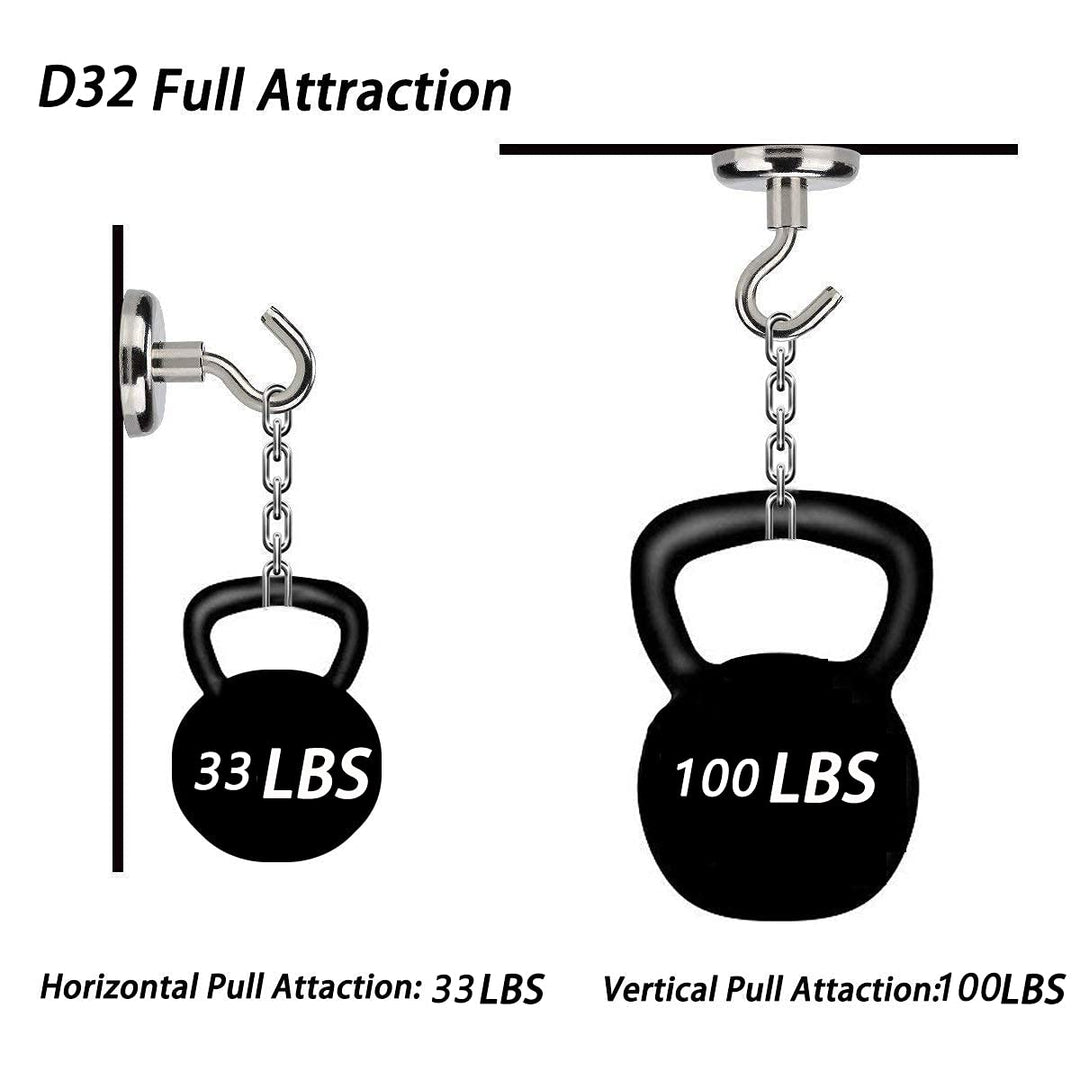 Elefama 100LB Magnetic Hooks Heavy Duty for Hanging BBQ